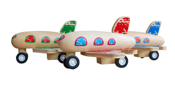 houten vliegtuigje Label25