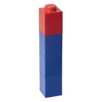 lego drinkbeker blauw met rode dop Label25
