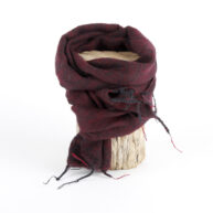 Sjaal bordeauxrood 80 x 190 cm - Label25